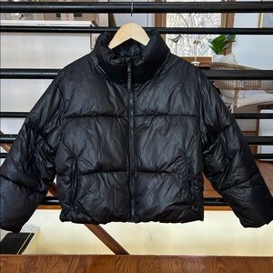 Old Navy Charcoal Puffer Jacket